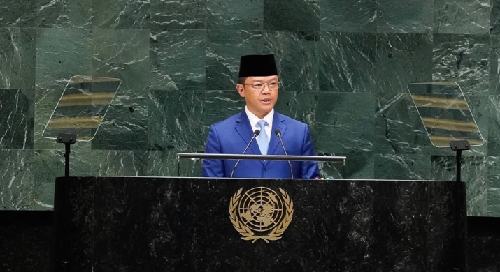 Menteri Luar Negeri Sugiono saat menghadiri Majelis Umum PBB
