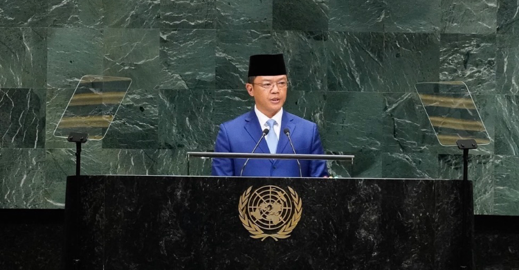 Menteri Luar Negeri Sugiono saat menghadiri Majelis Umum PBB